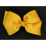 Yellow (Gold) Grosgrain Bow - 6 Inch